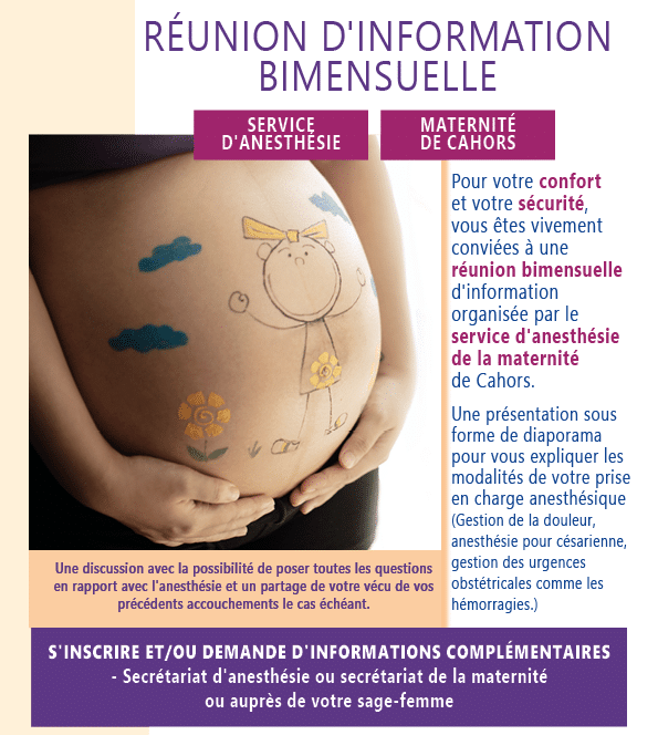 Réunion d’information Anesthésie & Maternité