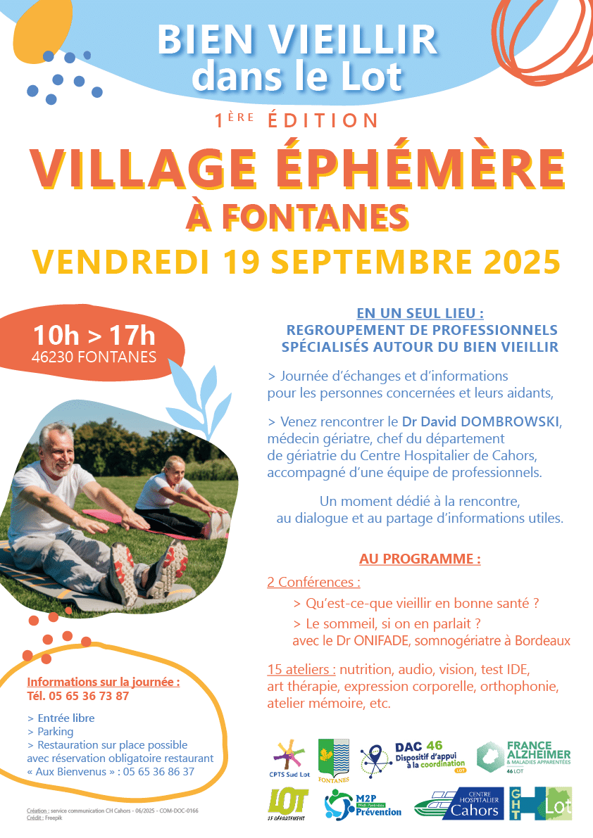 Village éphémère du bien vieillir dans le Lot