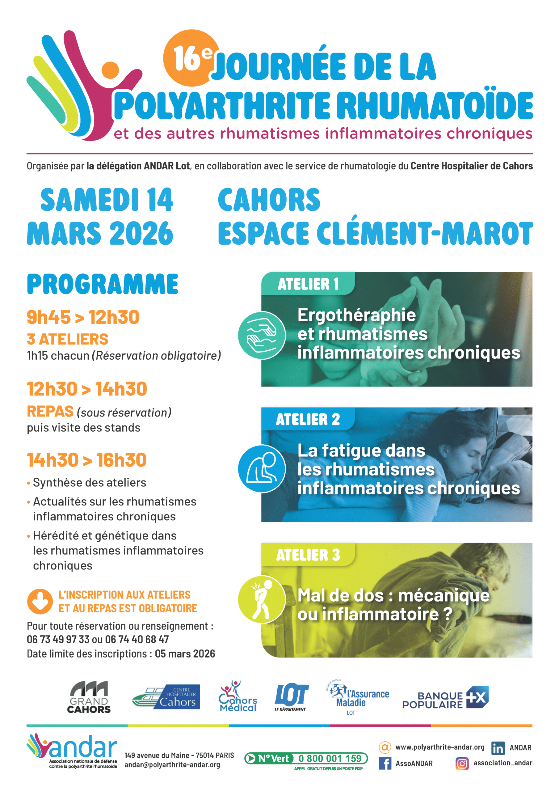 16ᵉ Journée de la Polyarthrite Rhumatoïde à Cahors