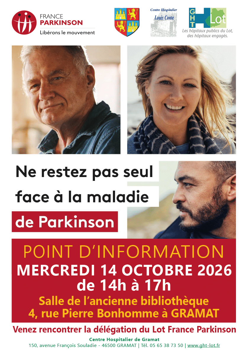 CH Gramat | Point d&rsquo;information France Parkinson